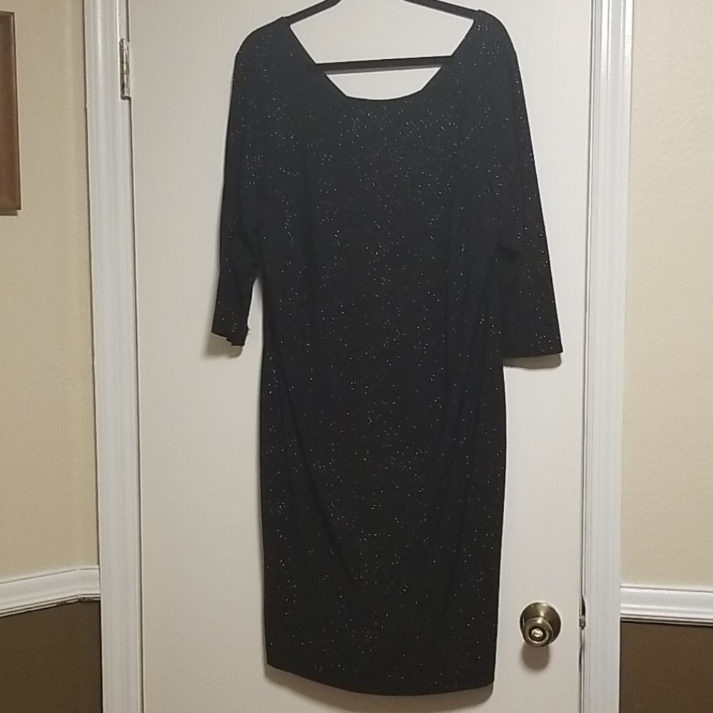 Calvin klein black sparkly cocktail dress